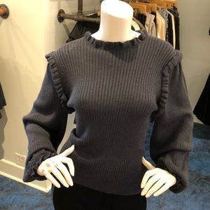 Ulla Johnson- Janelle Pullover-Slate- size small.